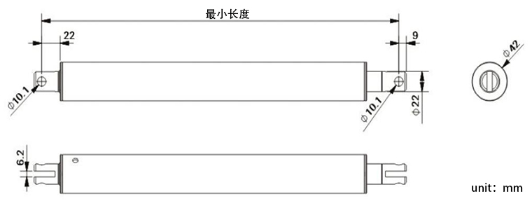 家居办公电动推杆UG42结构图